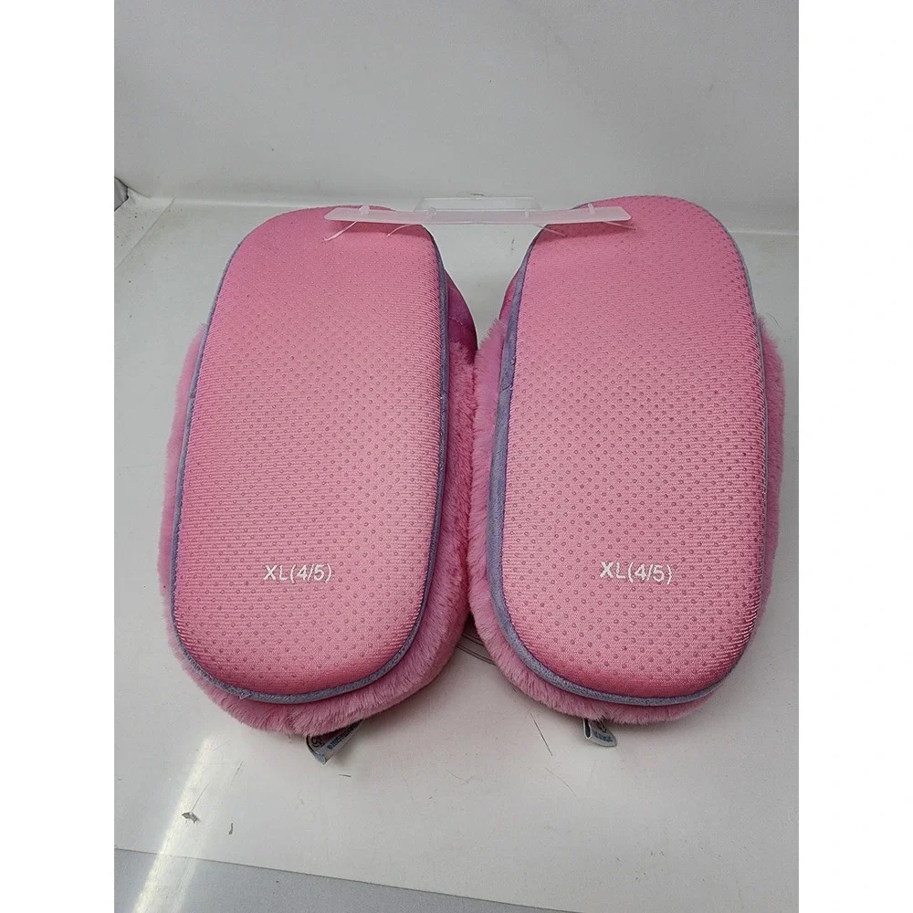 Squishmallows Girls Unicorn Plush Slipper Purple Poly Blend‎ Size XL 4/5 Relaxed